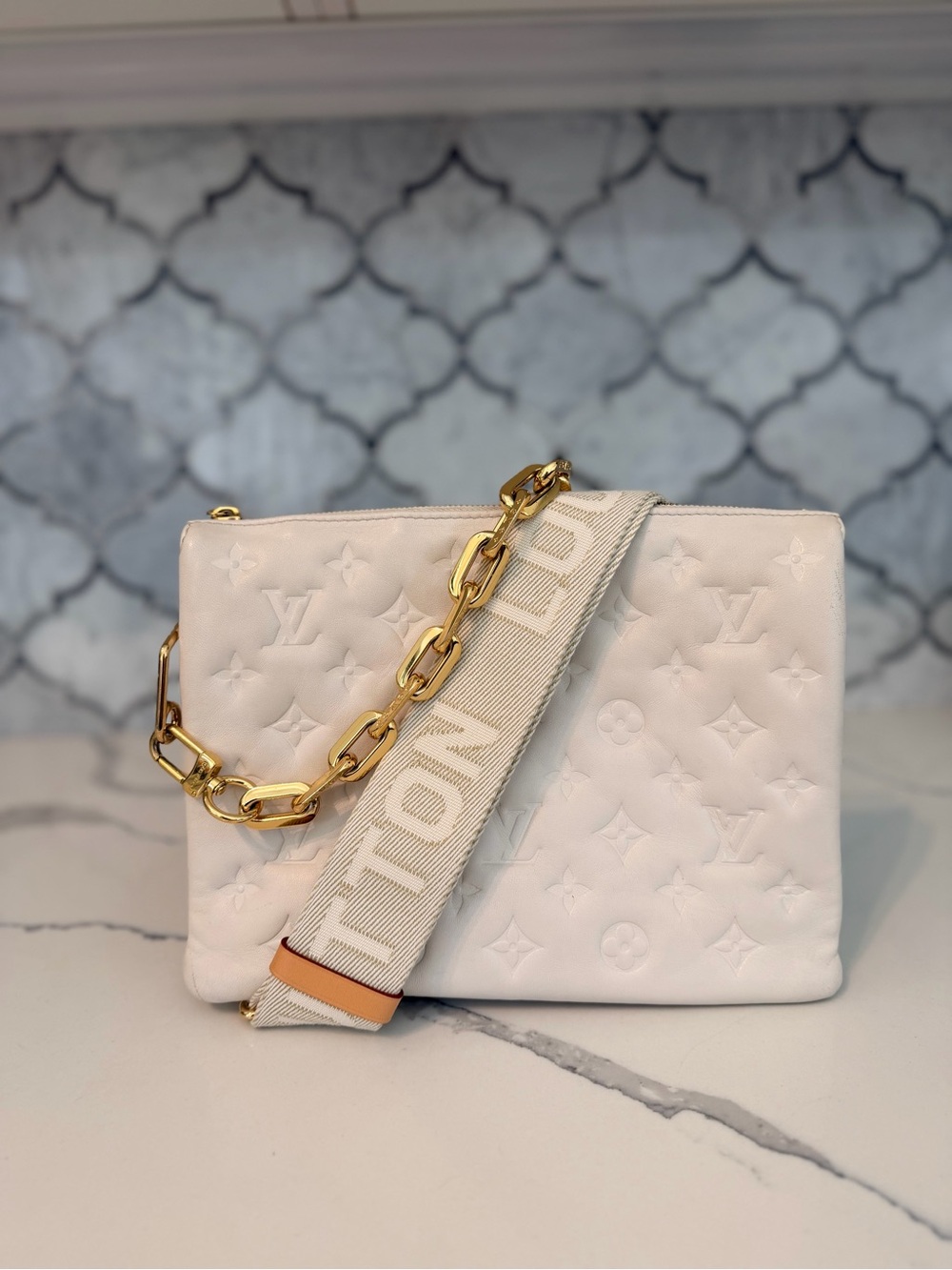 Louis Vuitton Coussin Ivory Lambskin
